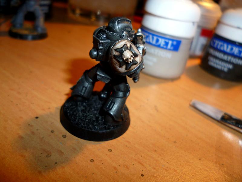 Black, Painting, Solenus, Templar