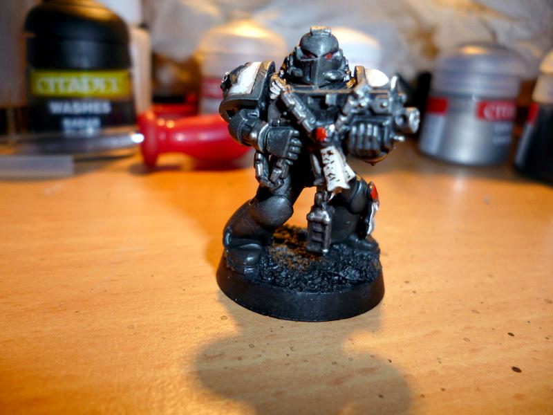 Black, Painting, Solenus, Templar