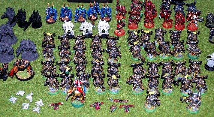 Army, Chaos, Chaos Army, Games Workshop, Iron Warriors, Painting, Pre Heresy, Terminator Armor, Warhammer 40,000, Warhammer Fantasy