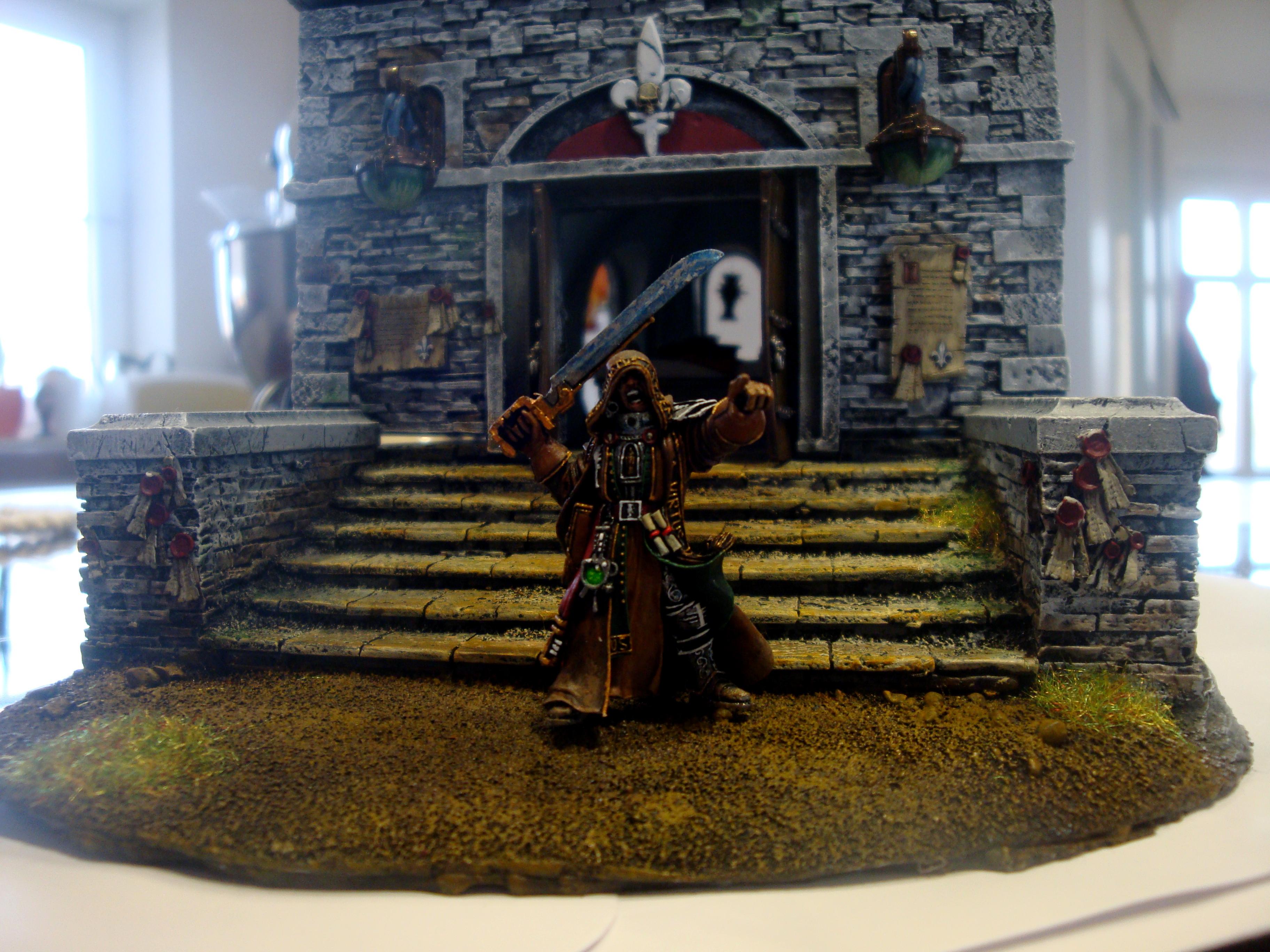 Forge World, Inquisitor, Landscape, Shrine, Sisters Of Battle, Solomon Lok, Temple, Terrain, Warhammer 40,000