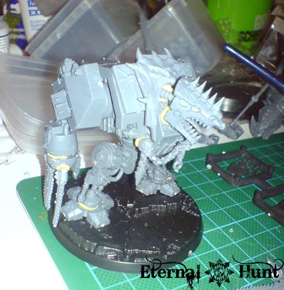 Chaos, Conversion, Dreadnought, Khorne, Work In Progress, World Eaters
