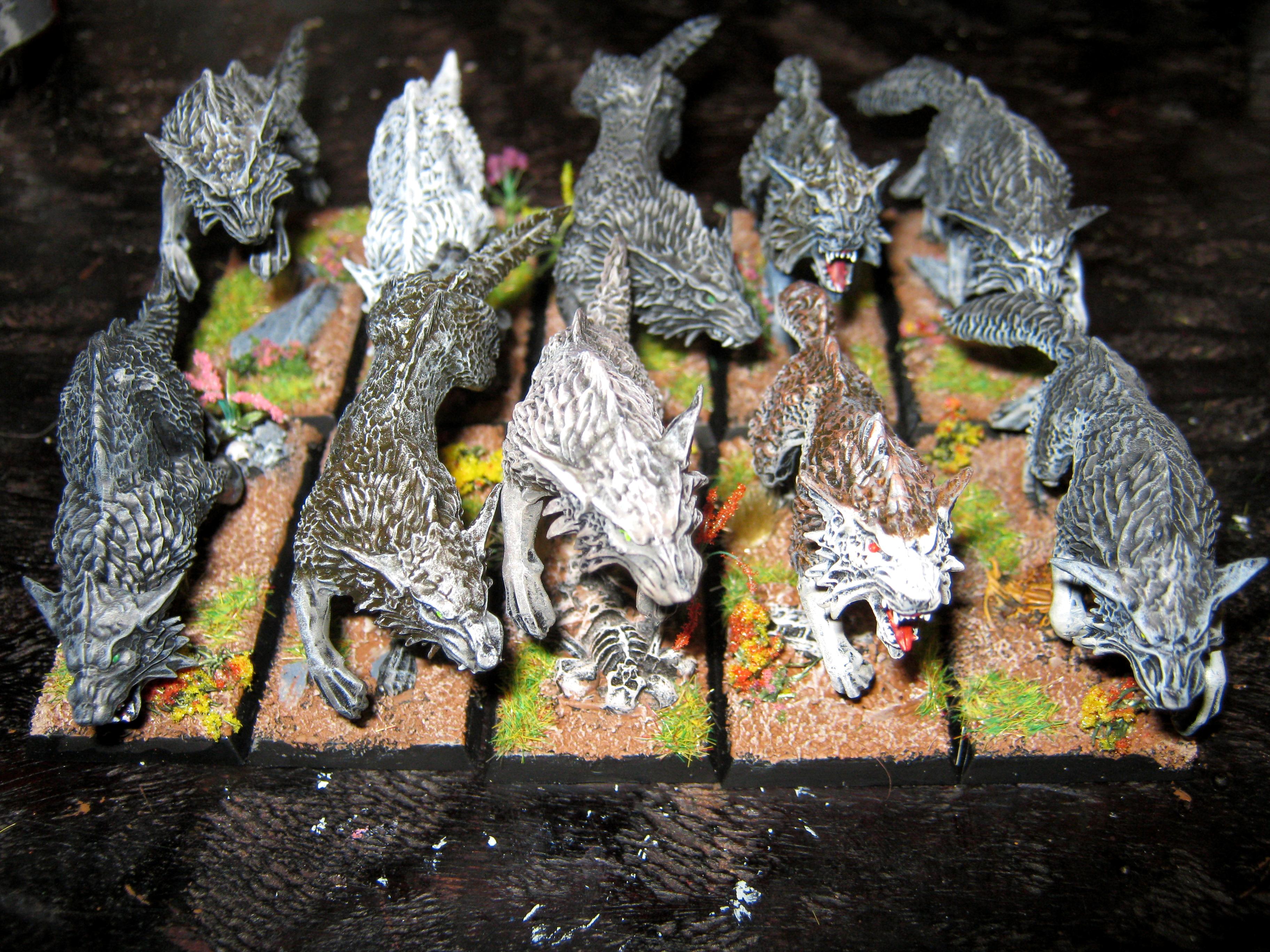 Dire Wolves, Fenrisian Wolves, Space Wolves, Vampire Counts