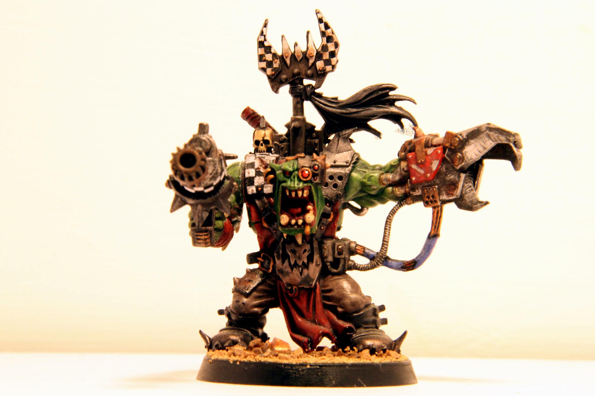 Orks, Painted, Waaagh, Warboss, Warhammer 40,000