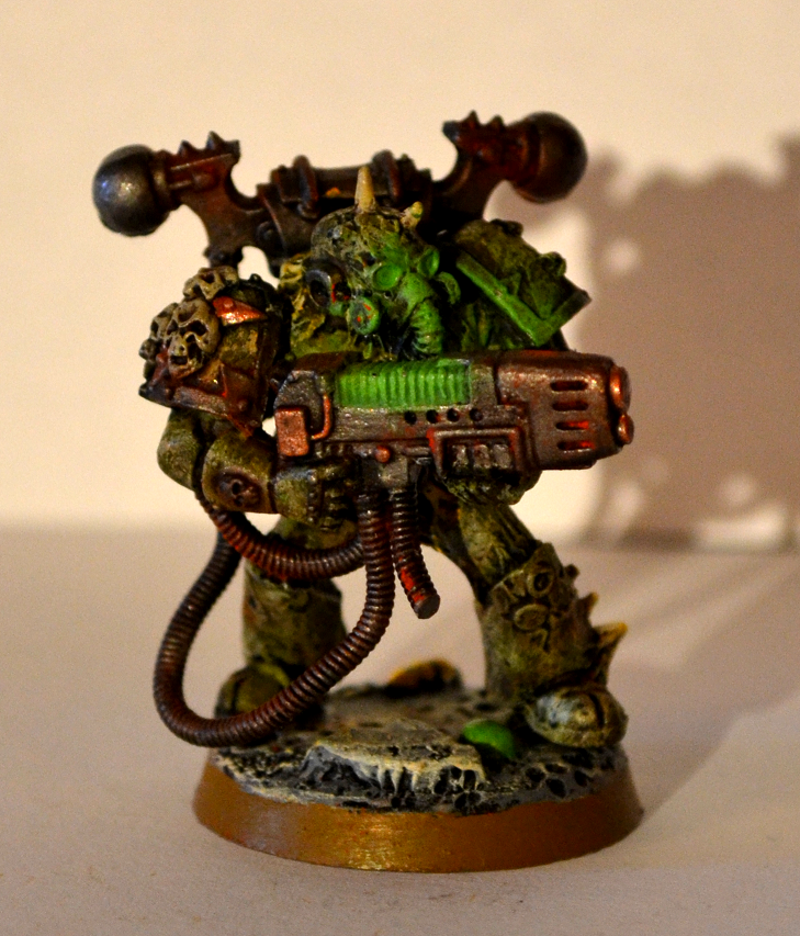 Death Guard, Green, Nurgle, Object Source Lighting, Plague Marines, Plasma Gun