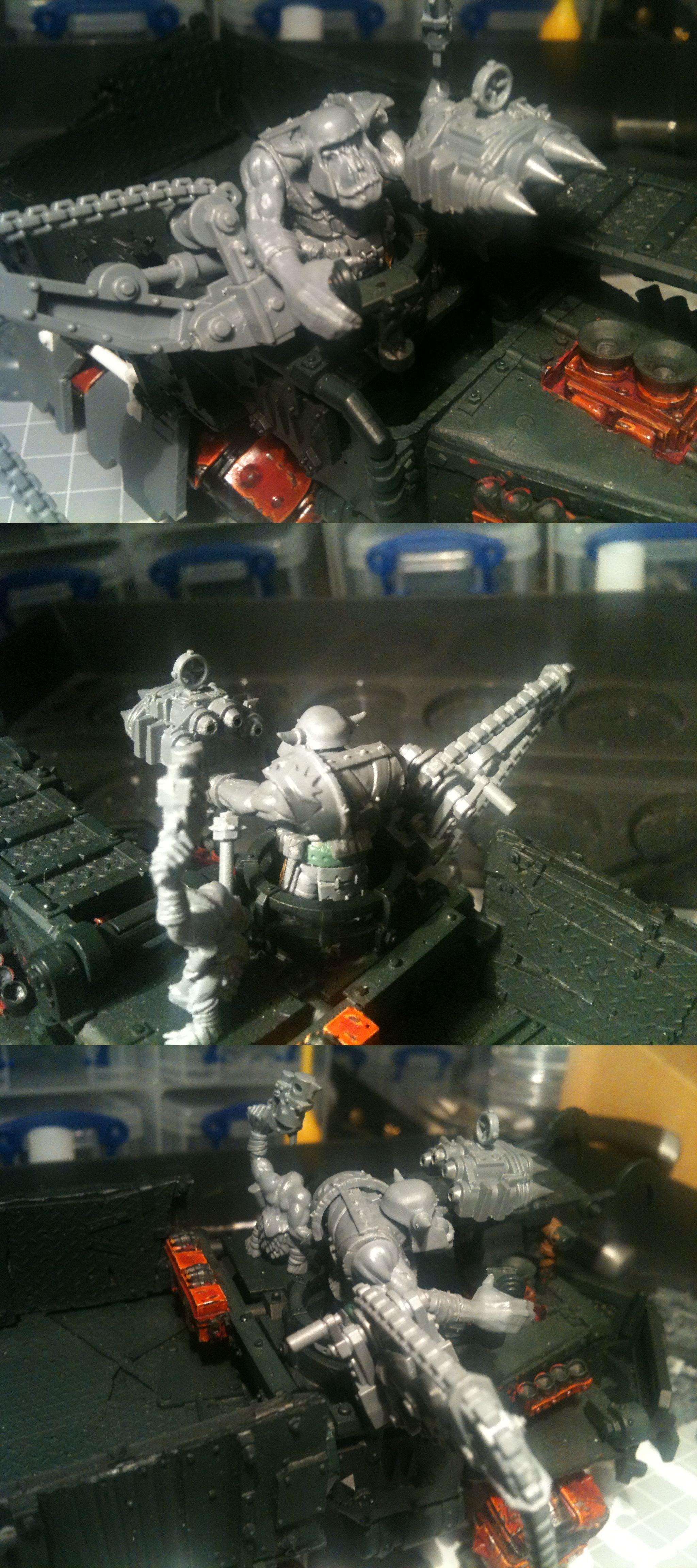 Da Dark Angelz, Orks, Rokkit Launcha, Trukk, Work In Progress