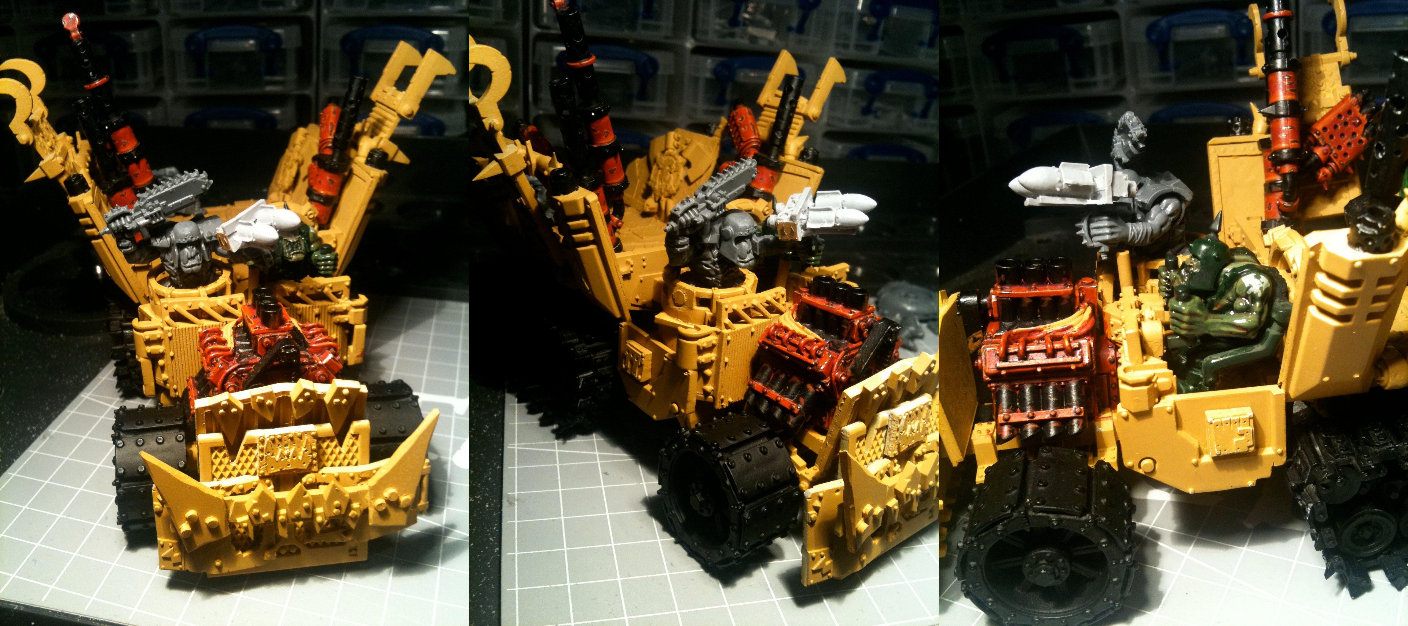 Da Dark Angelz, Orks, Rokkit Launcha, Trukk, Work In Progress