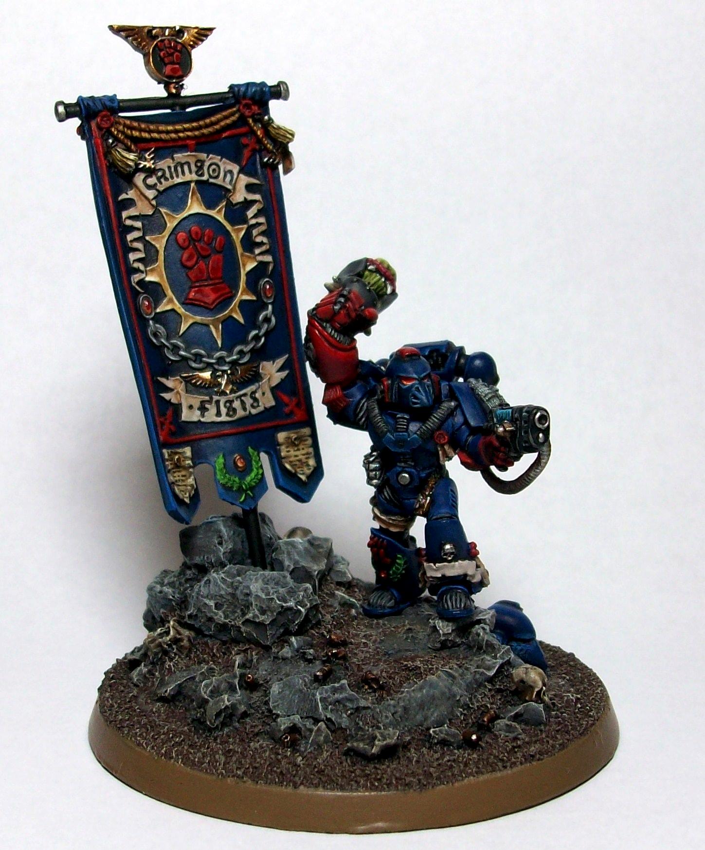 Awesome, Crimson Fists, Display, Space Marines