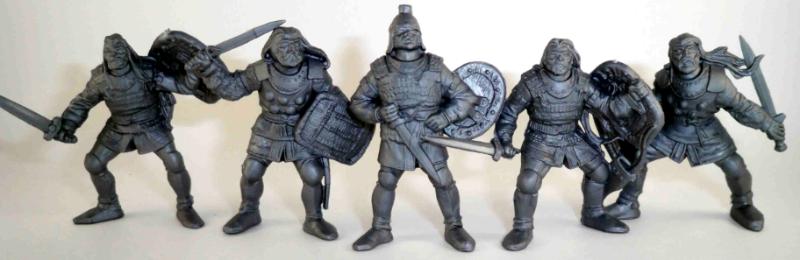 Set 4 Mountain Orcs Plastic Fantasy Toy Soldier Orc 54mm 1/32 Scale Tehnolog for sale online 