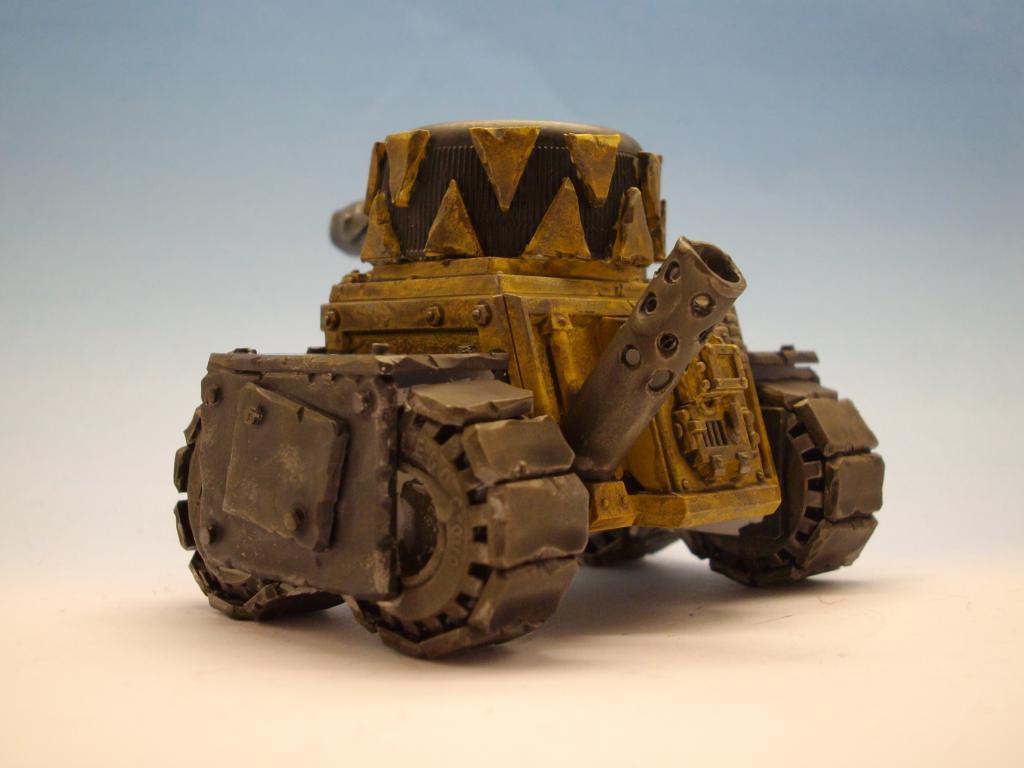 Orcs, Scratch Build, Steampunk, Tank, Yellow