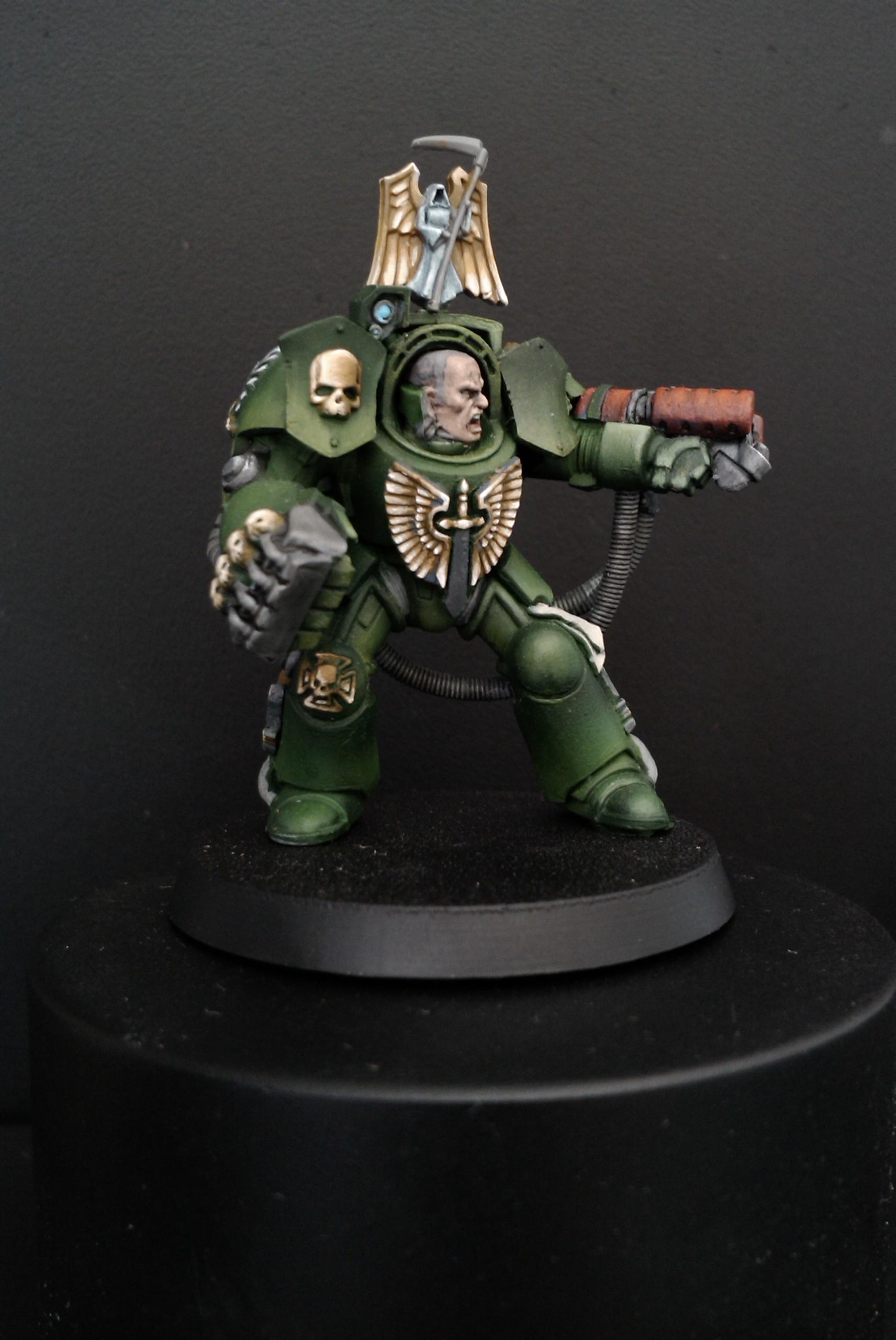 Dark Angels, Heavy Flamer, Space Marines, Terminator Armor