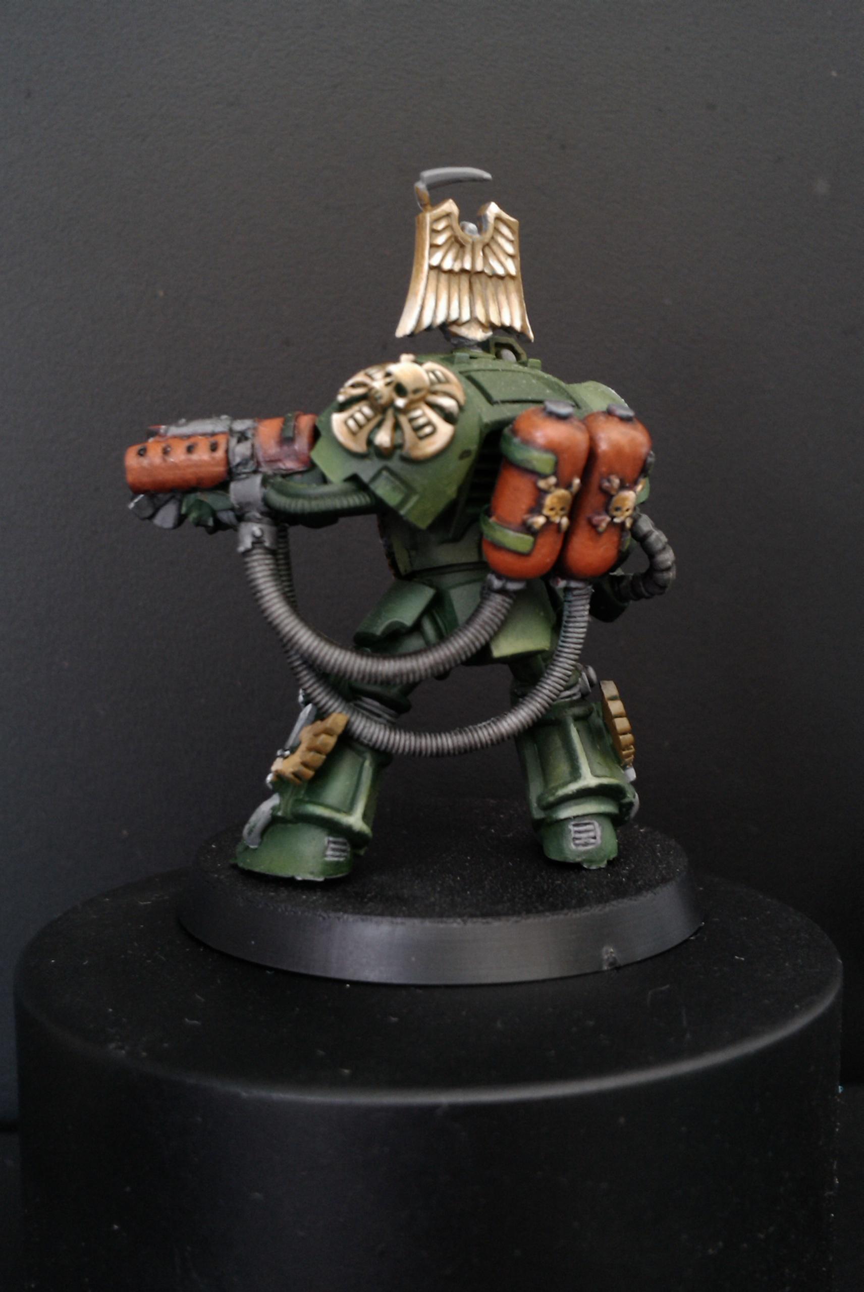 Dark Angels, Flamer, Space Marines, Warhammer 40,000