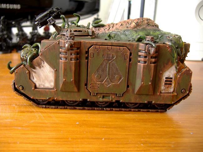 Death Guard, Nurgle, Plague Marines, Rhino