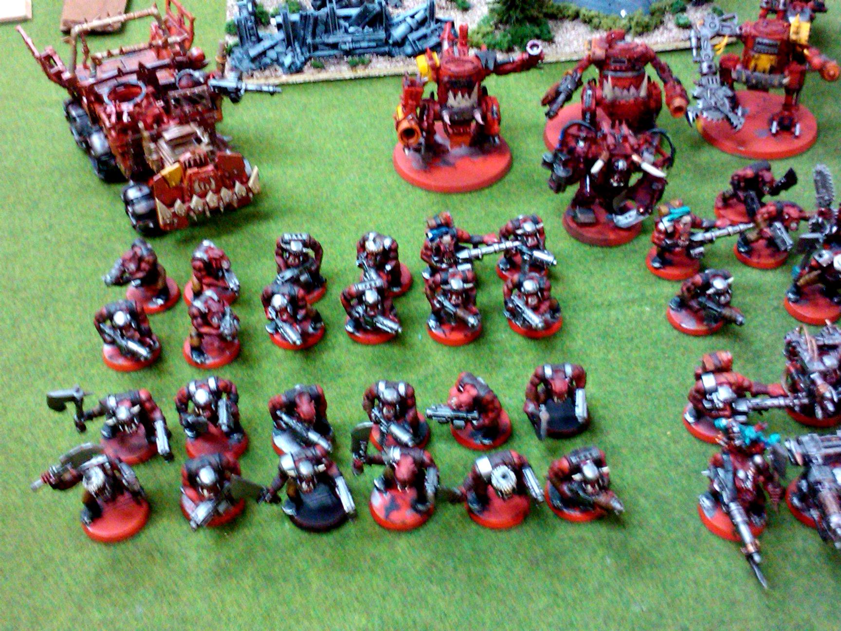 Commission, Conversion, Orcs, Ork Army, Orks, Painting, Project, Red, Tankk, Trukk, Waaagh