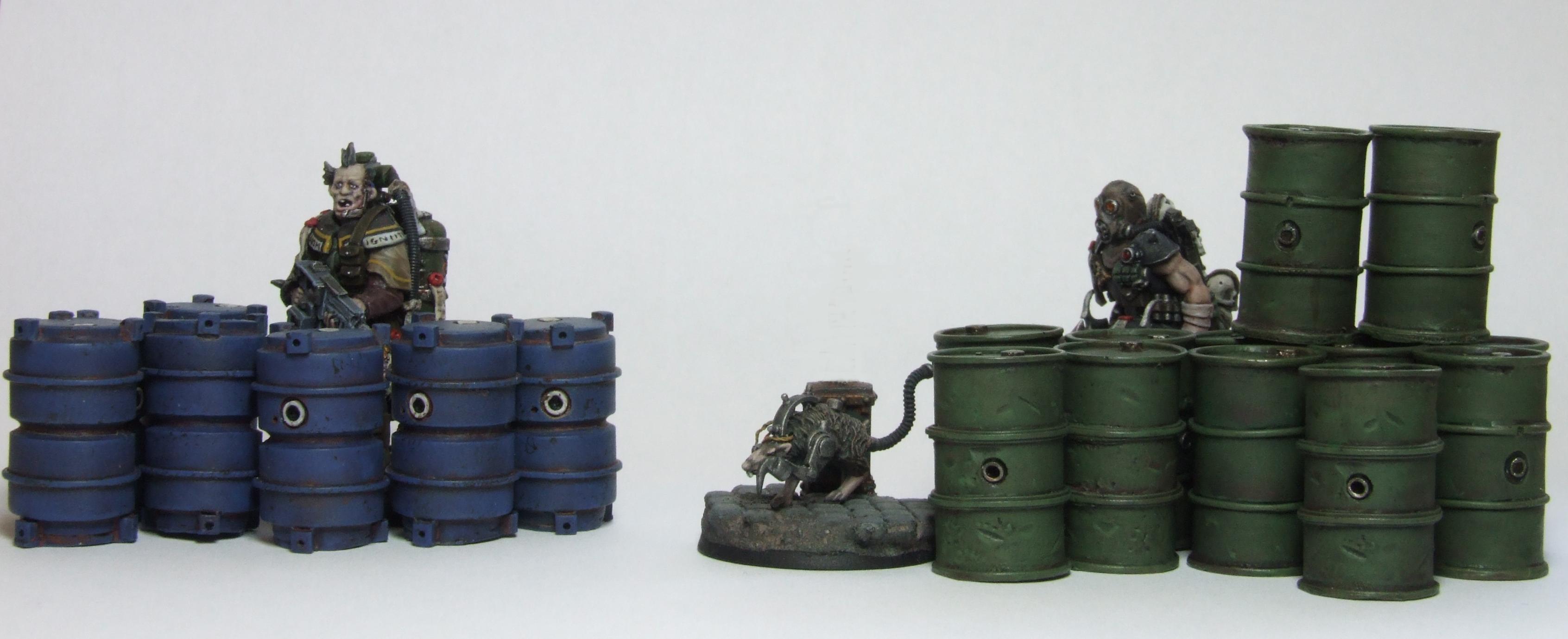Barrels, Inquisitor, Necromunda, Terrain