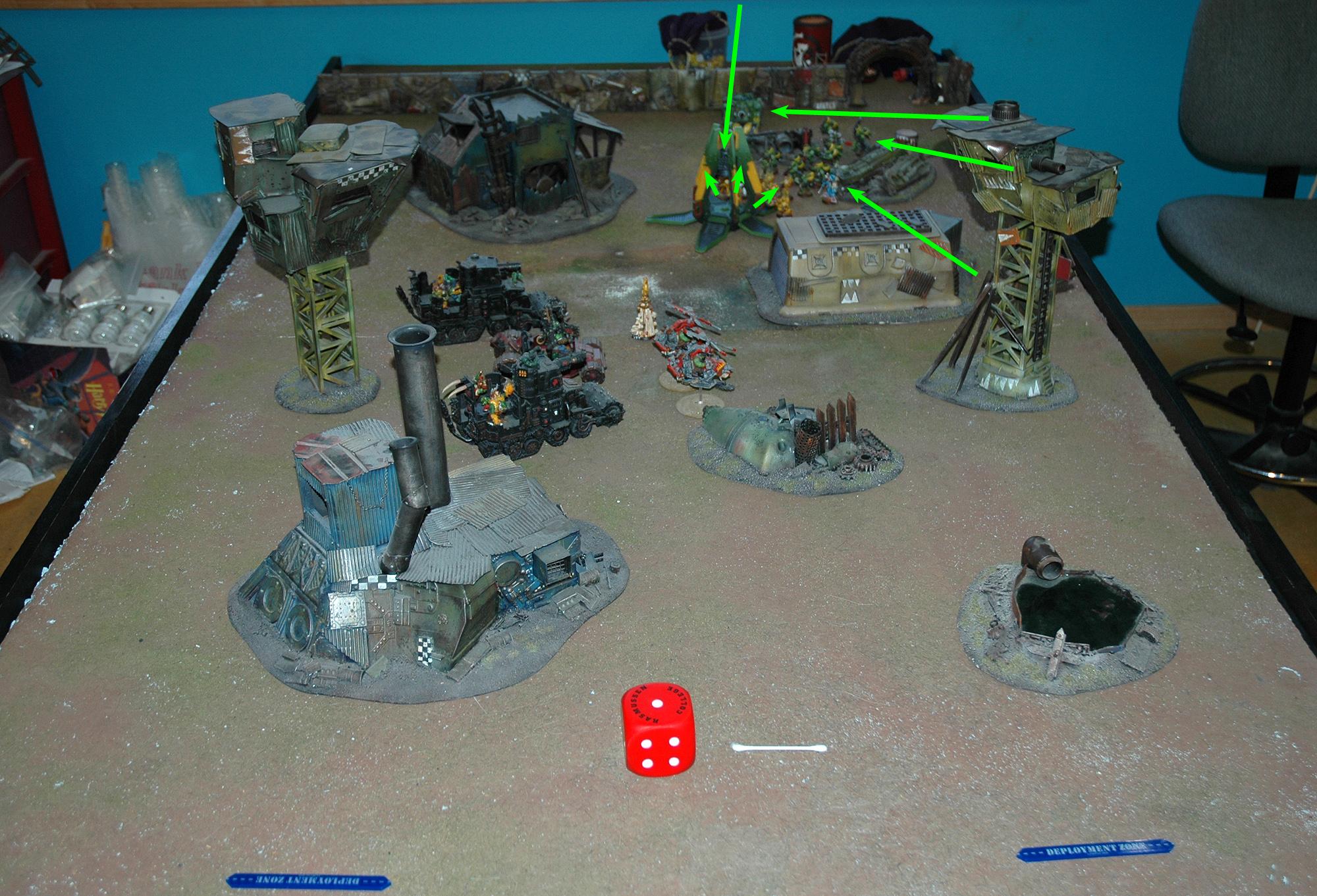 1000, Bad Moons, Battle Report, Blood Angels, Mantis Warriors, Orks, Space Marines, Warhammer 40,000