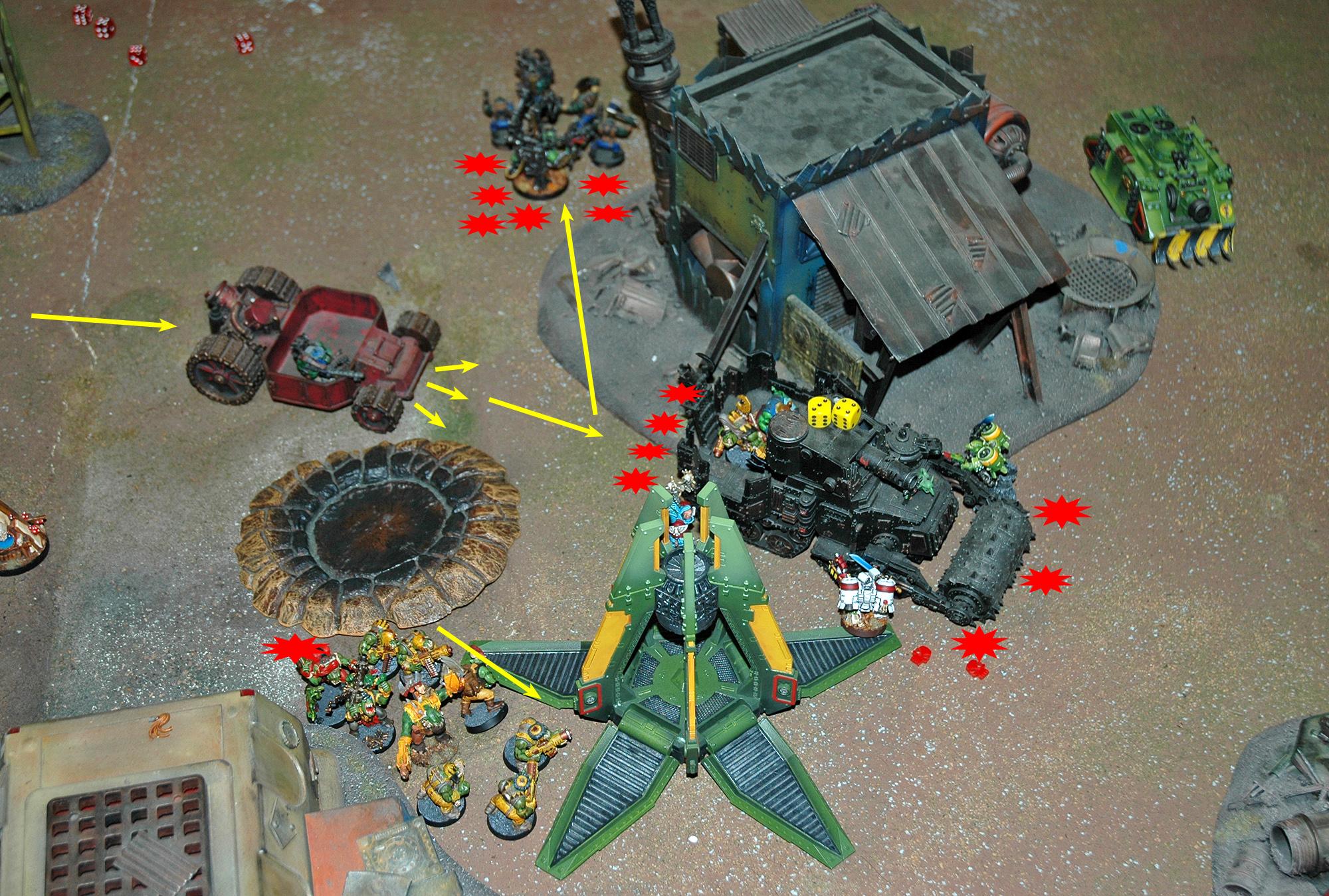 1000 Points, Bad Moons, Battle Report, Blood Angels, Mantis Warriors, Orks, Space Marines, Warhammer 40,000