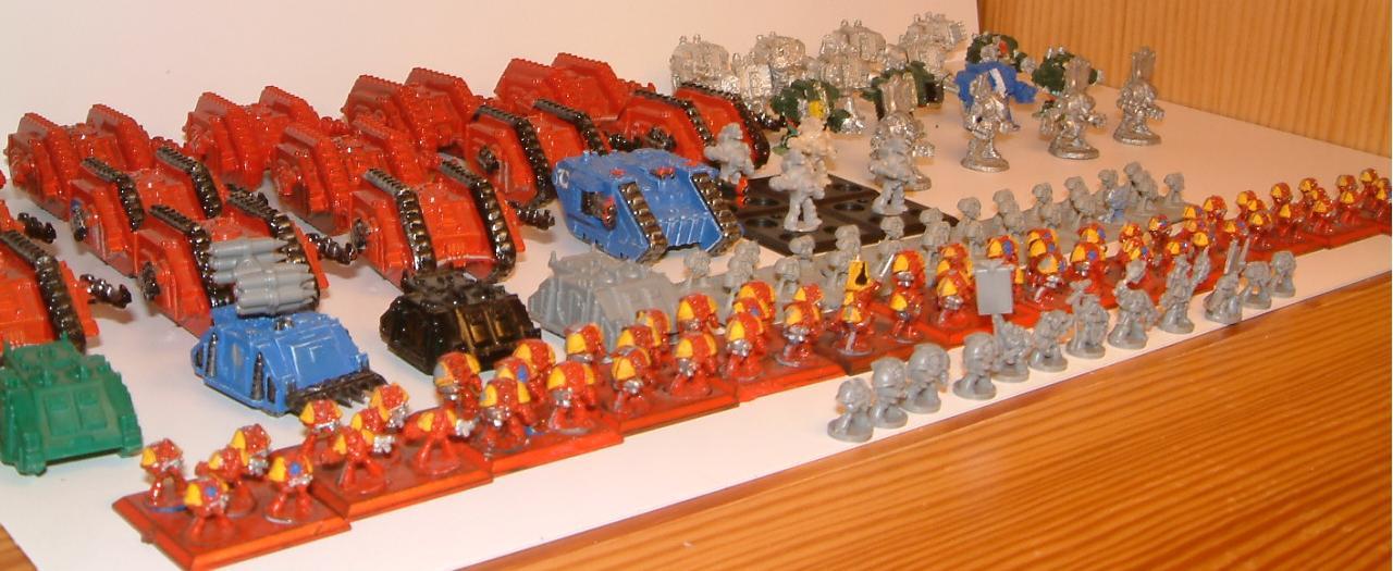 6mm, Army, Epic, Imperial, Knights, Land Raider, Space, Space Marines, Thunderhawk, Titan, Warlord