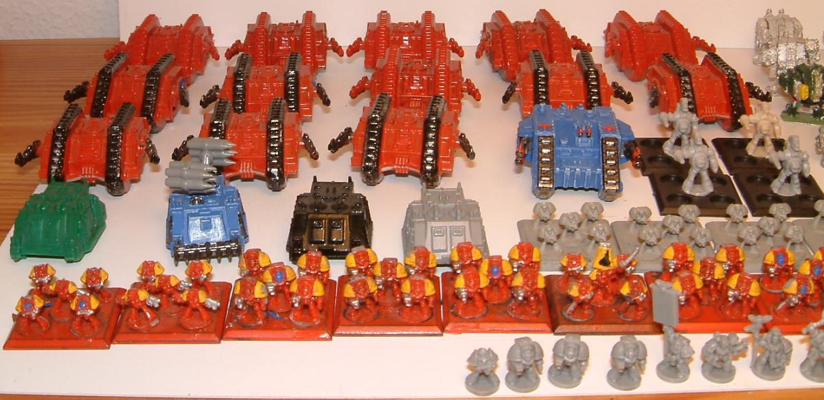 6mm, Epic, Imperial, Knights, Land Raider, Space Marines, Thunderhawk, Titan, Warlord