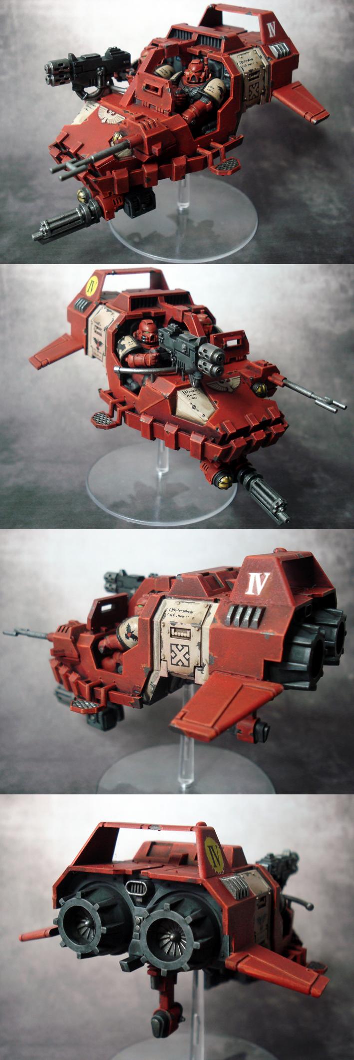 Blood Ravens, Land Speeder, Space Marines, Warhammer 40,000