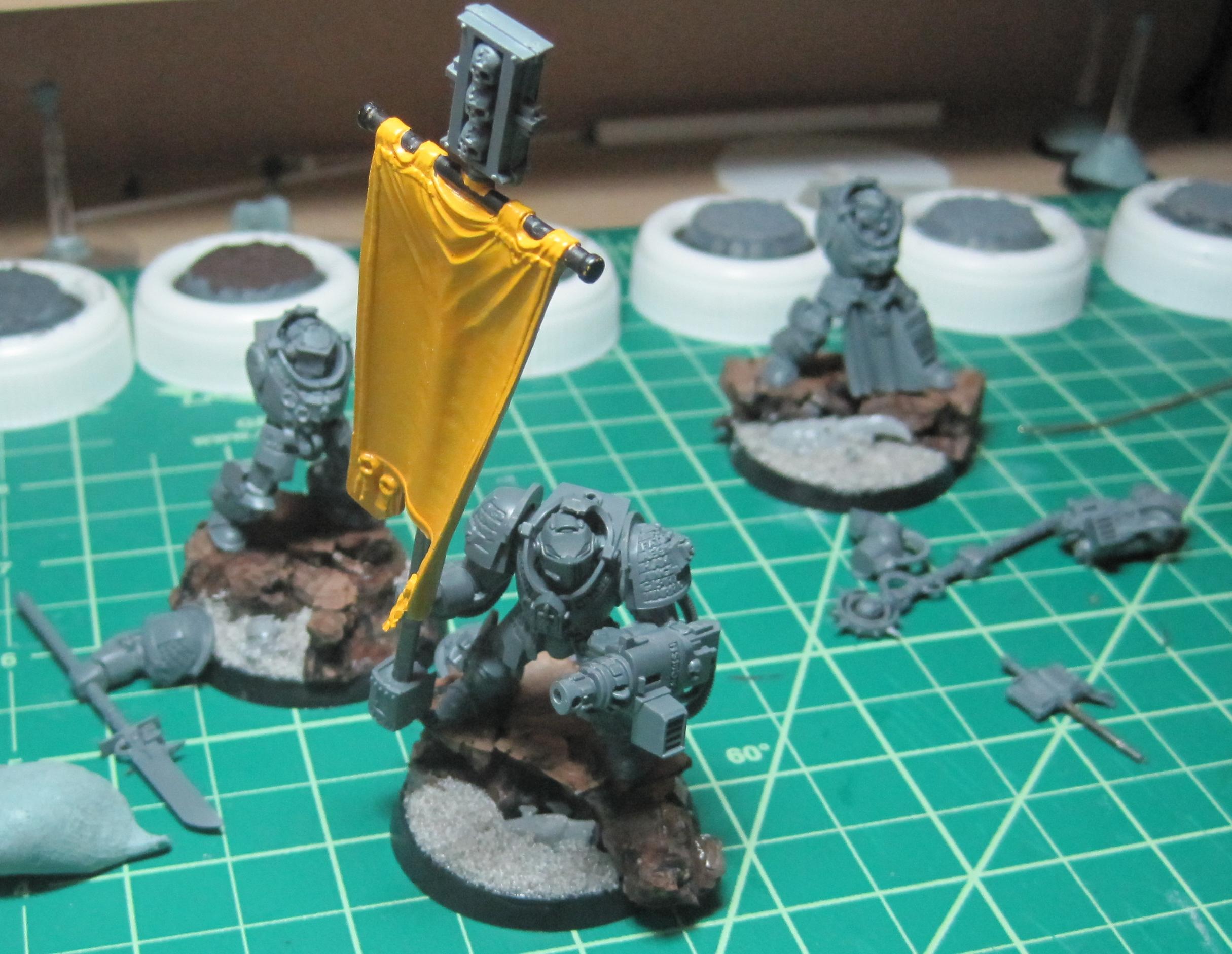 Bergon - Brotherhood Banner - Assembled - Blue Tac
