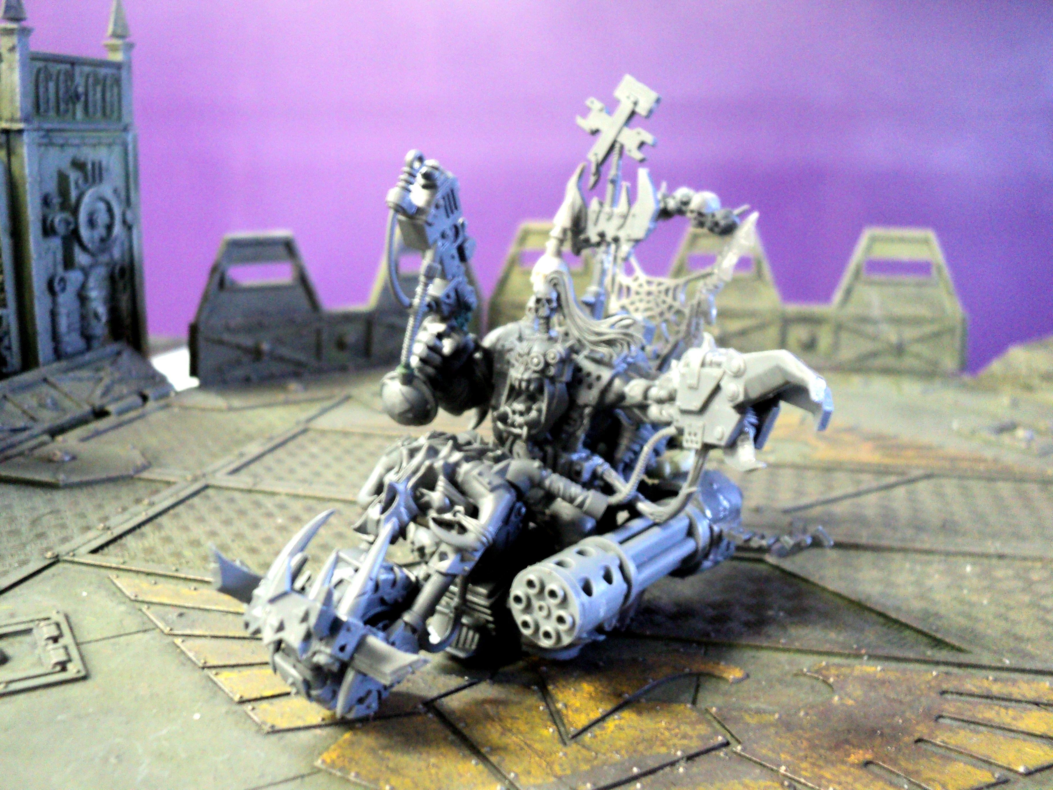 Bike, Boss, Conversion, Deathskulls, Orks, Wazdakka Gutsmek, Work In Progress