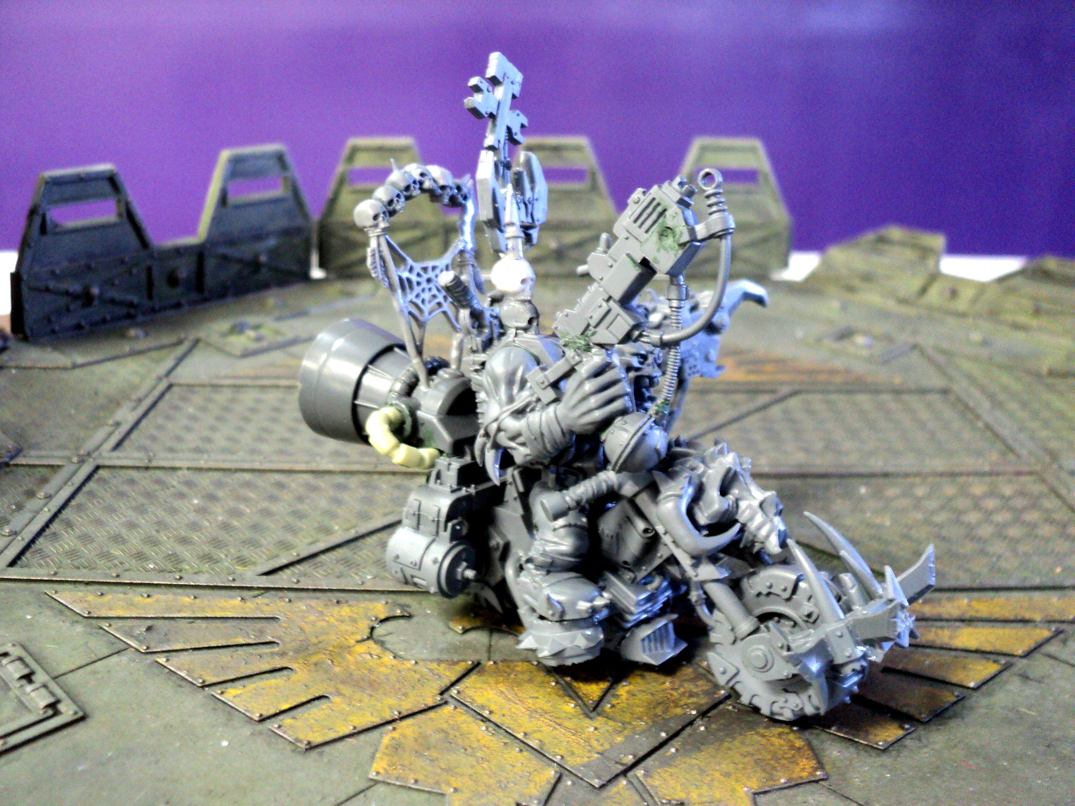 Bike, Boss, Conversion, Deathskulls, Orks, Wazdakka Gutsmek, Work In Progress