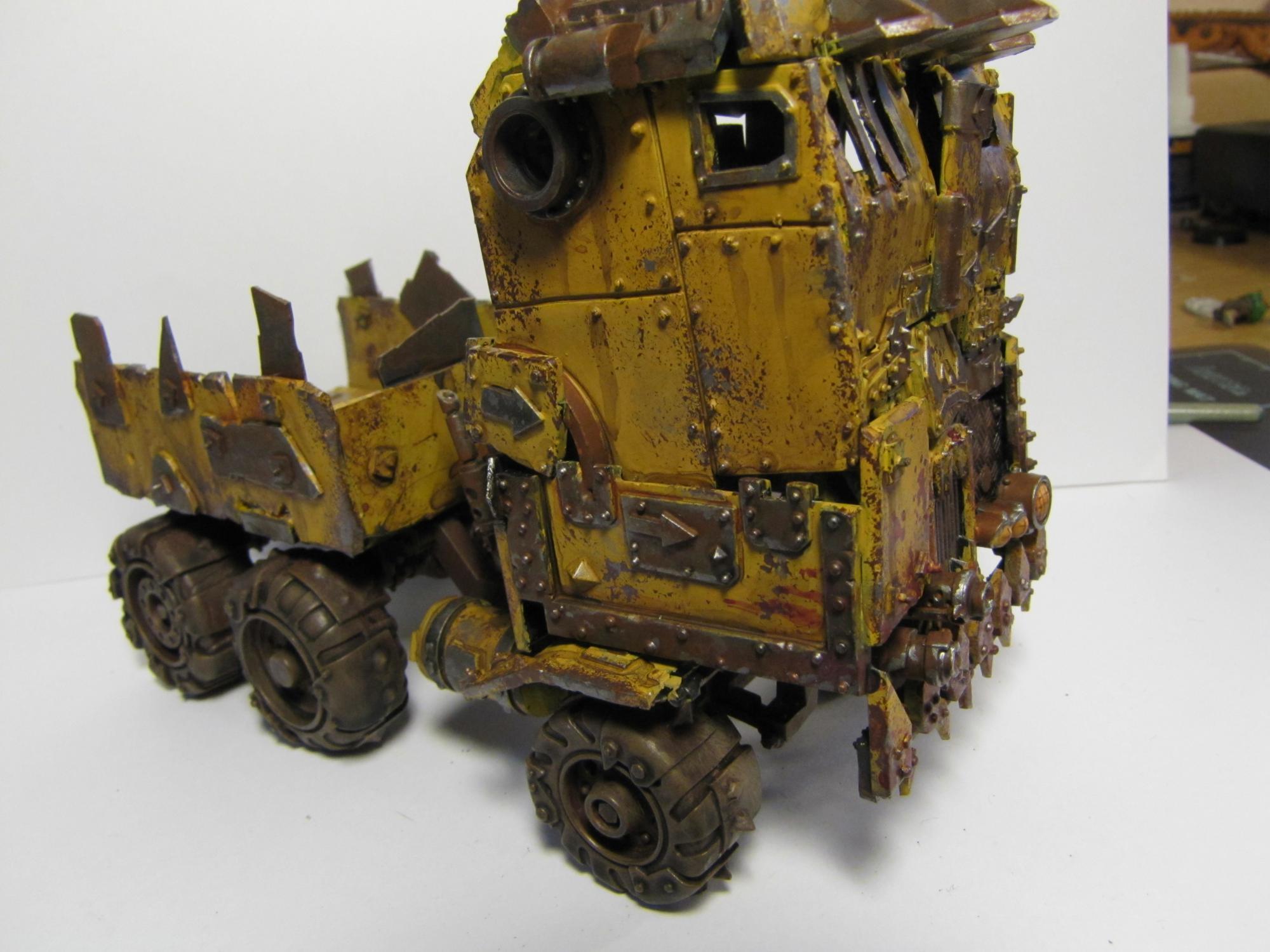 Bad Moonz, Dirt, Dirty, Orks, Orktimus Prime, Ramshackle, Rust, Rusty, Sponge Weathering, Trukk, Weathered, Yellow