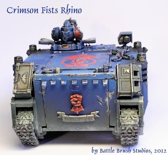 Crimson Fists, Rhino, Space Marines, Warhammer 40,000