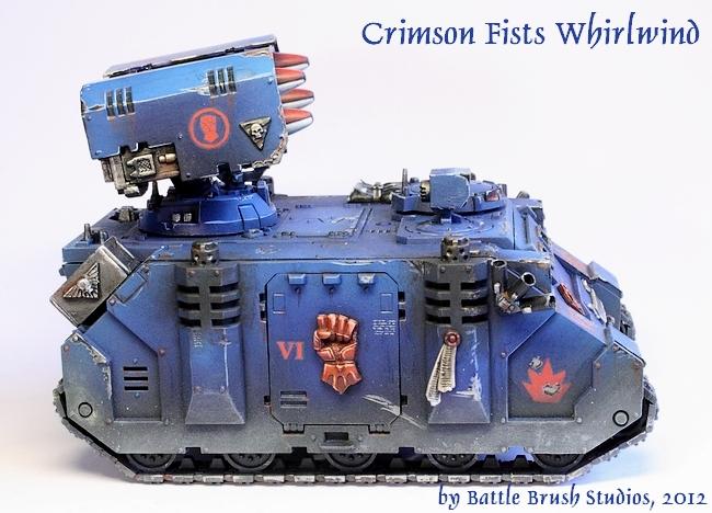 Adeptus Astartes, Crimson Fists, Space Marines, Tank, Whirlwind