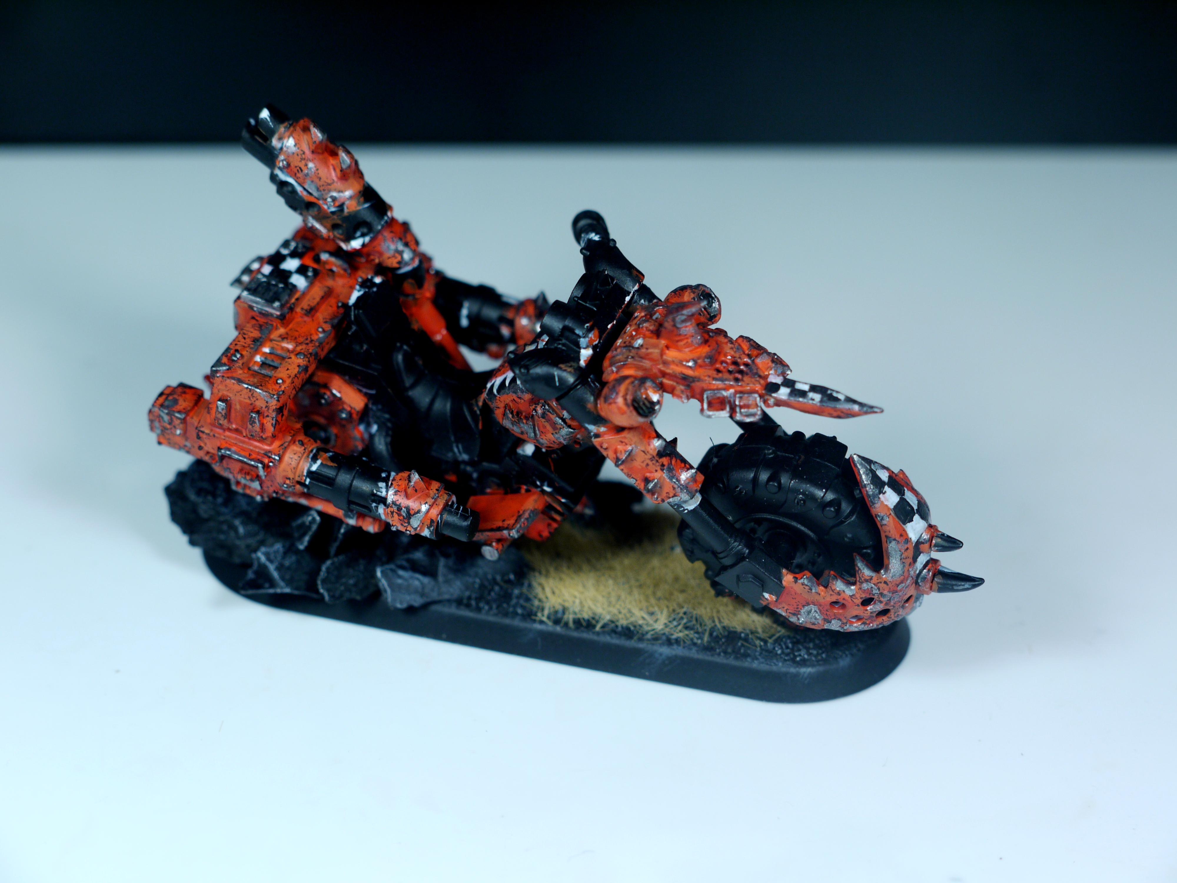 Bike, Fast, Orange, Orks, Speed
