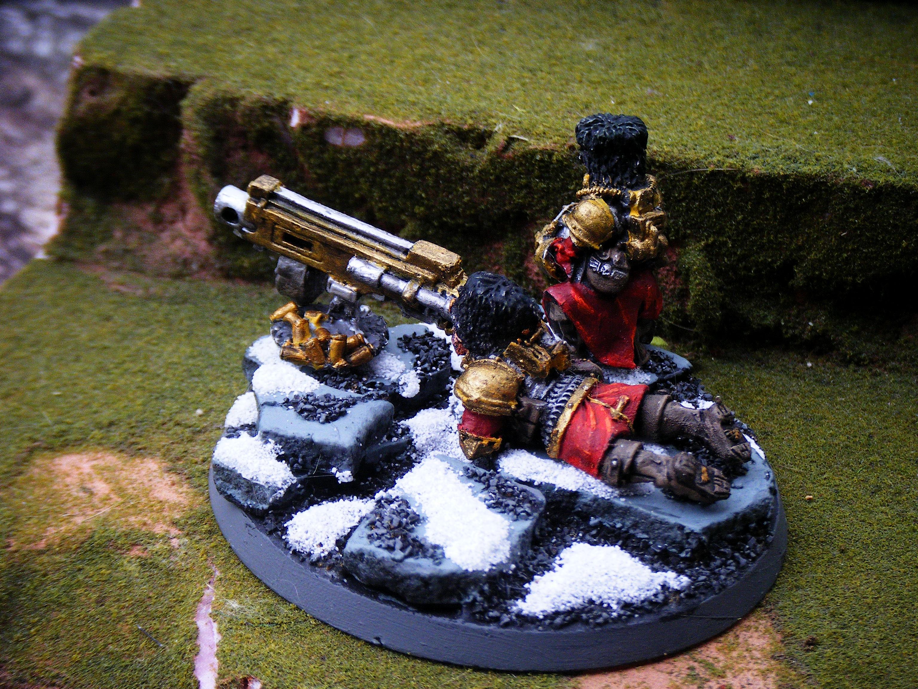 Imperial Guard, heavy bolter team 1 back