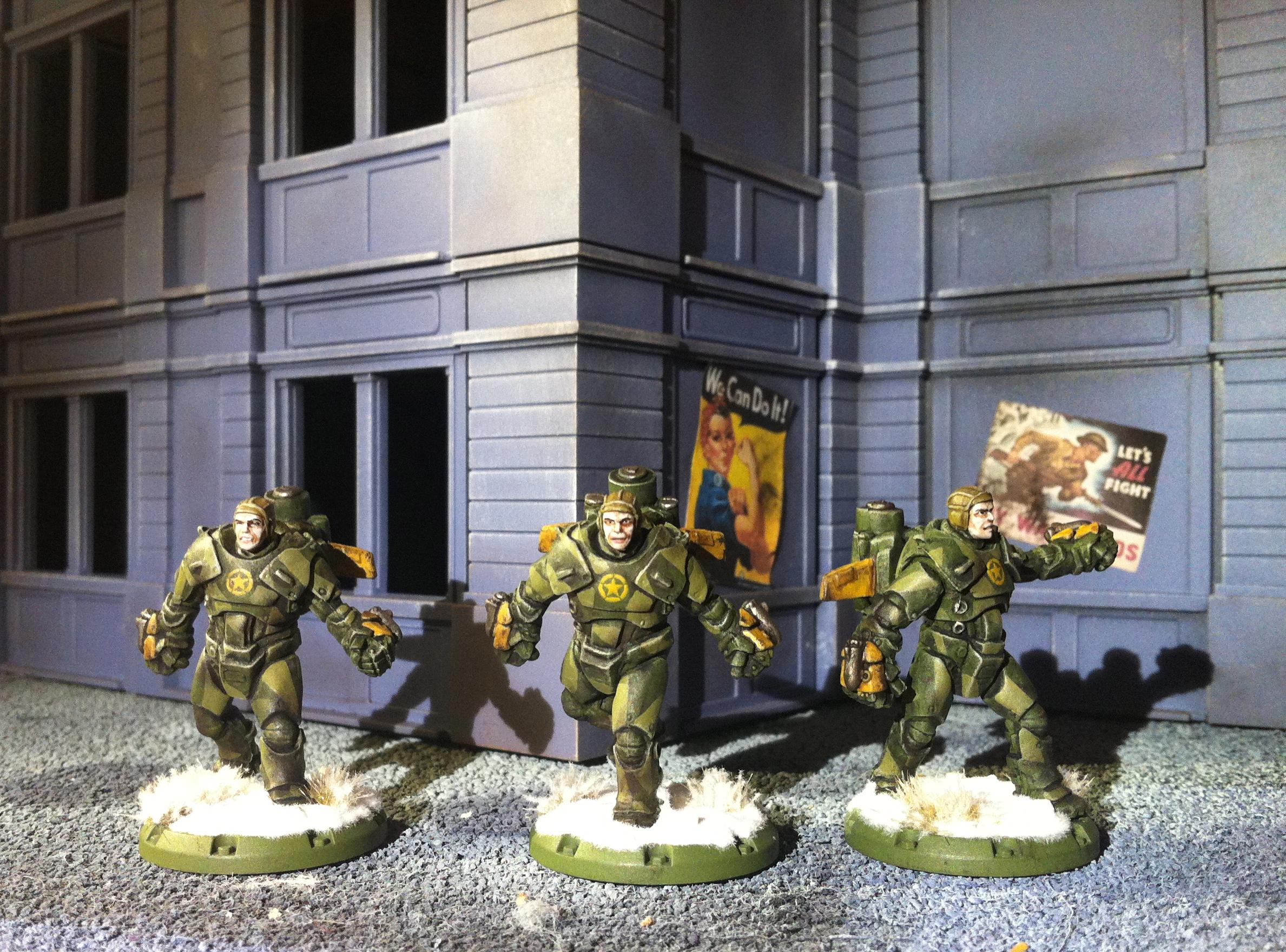 Allies, Buildings, Dust Tactics, Heavy Rangers Assault Squad
