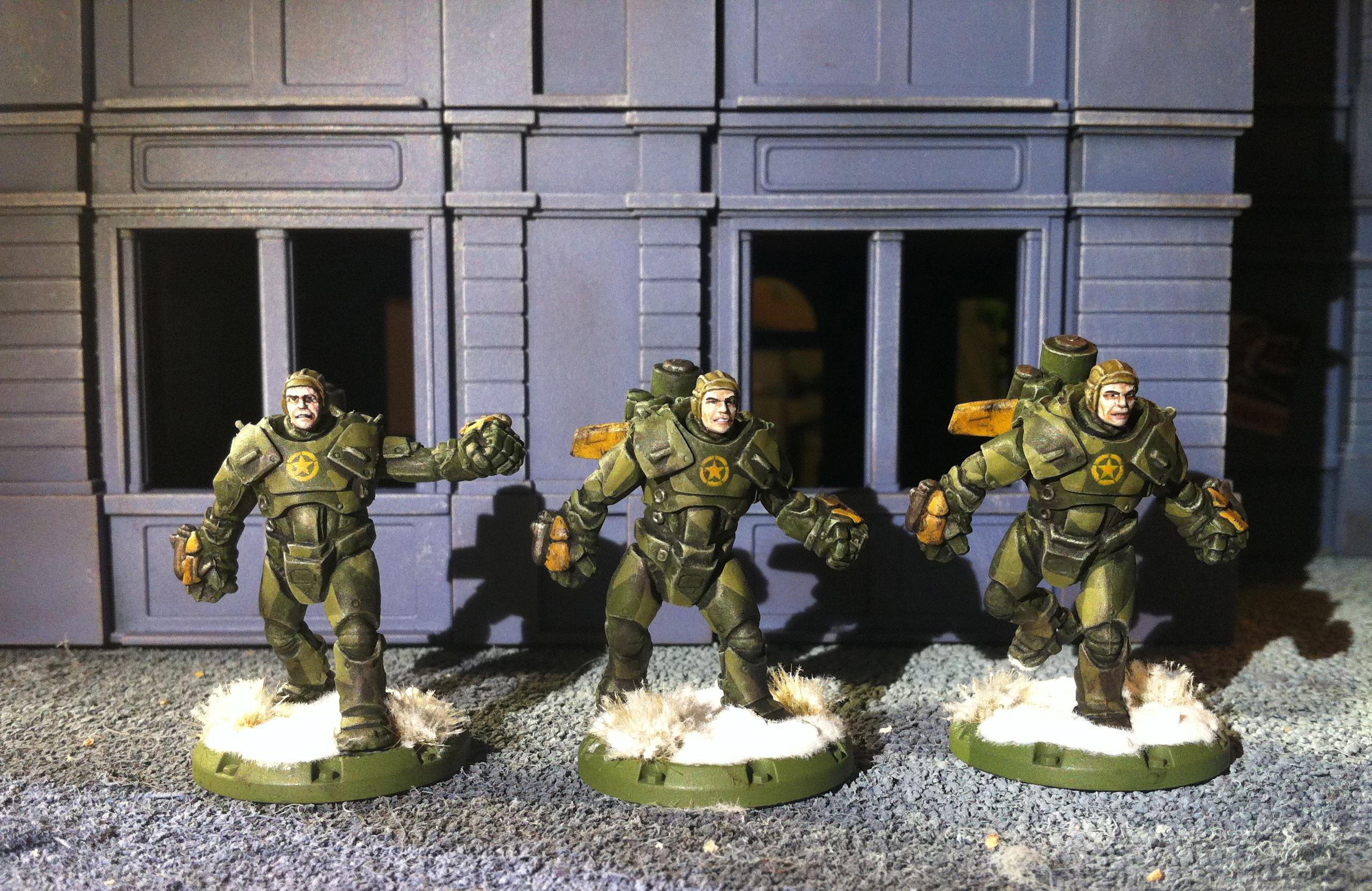 Allies, Buildings, Dust Tactics, Heavy Rangers Assault Squad