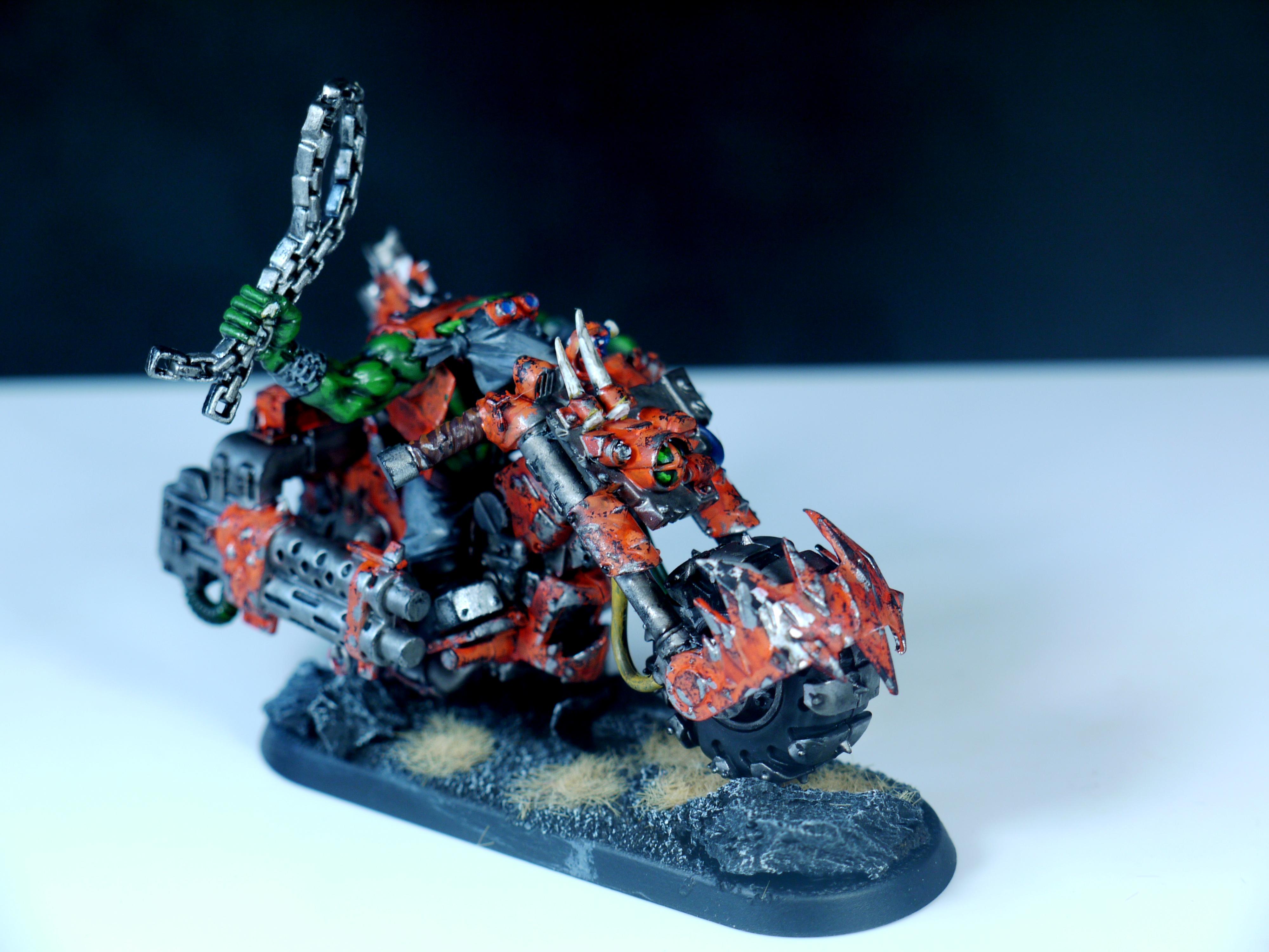 Bike, Fast, Orange, Orks, Speed