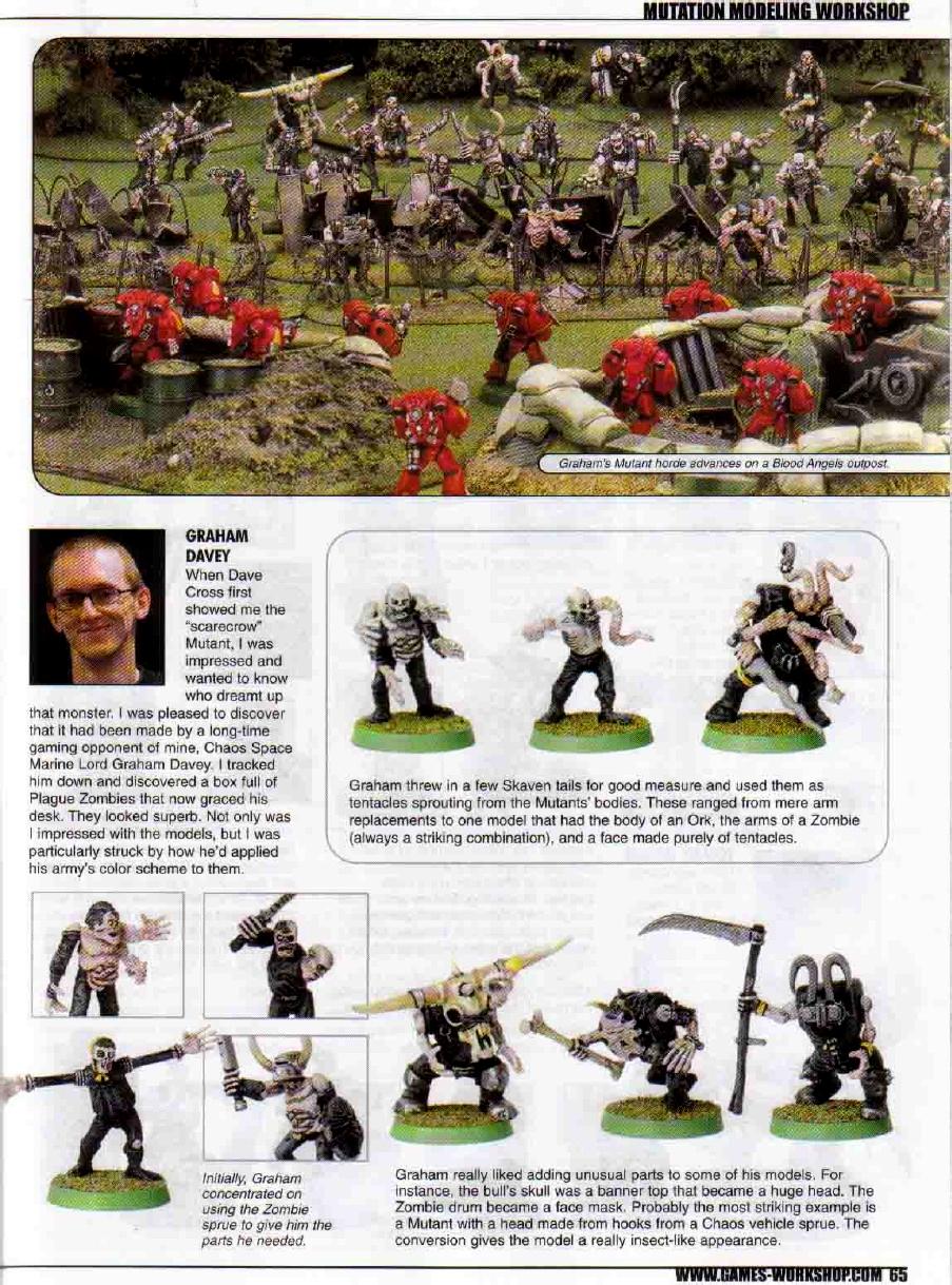 Chaos, Modelling, Mutant, Paiting, Warhammer 40,000, White Dwarf