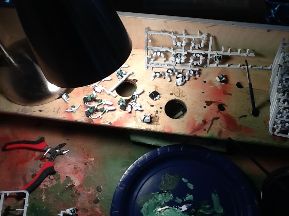 Note that I sometimes take them off the sprue for convinience