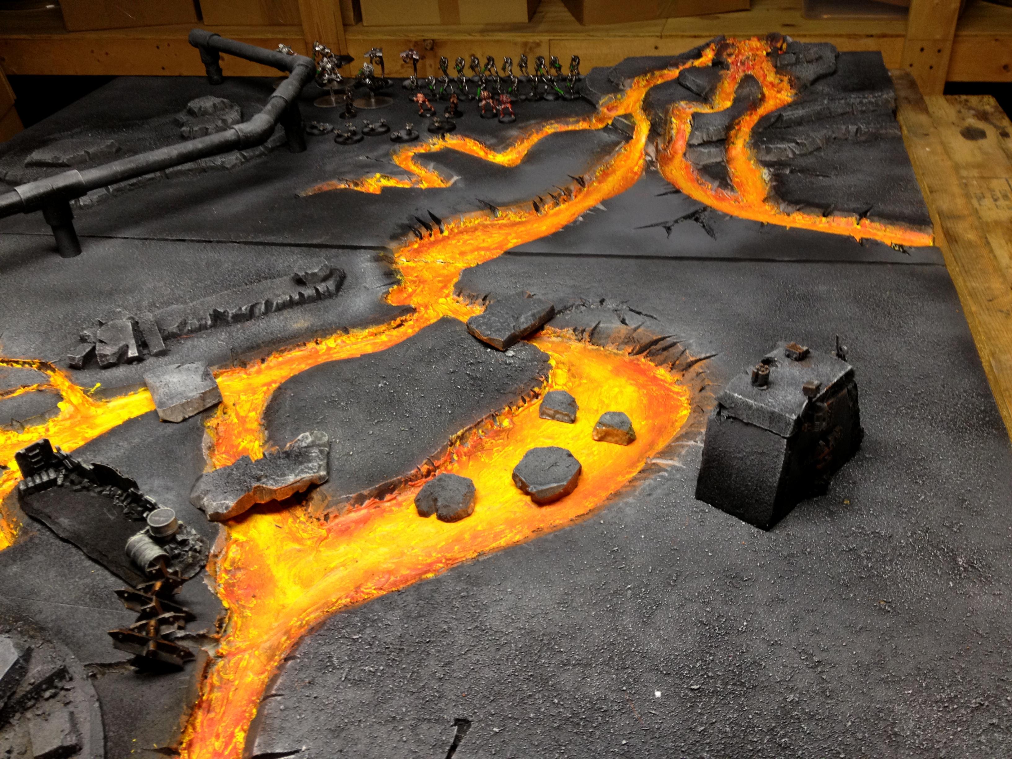 Board, Lava, Terrain