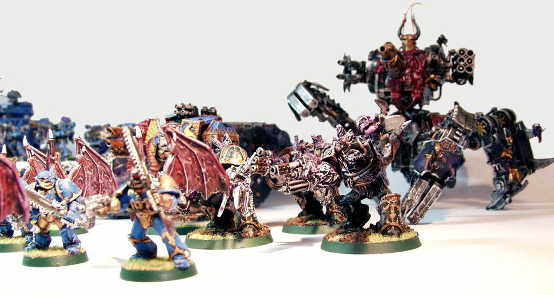 Chaos Land Raider, Chaos Space Marines, Defiler, Possessed, Thousand Sons Chosen