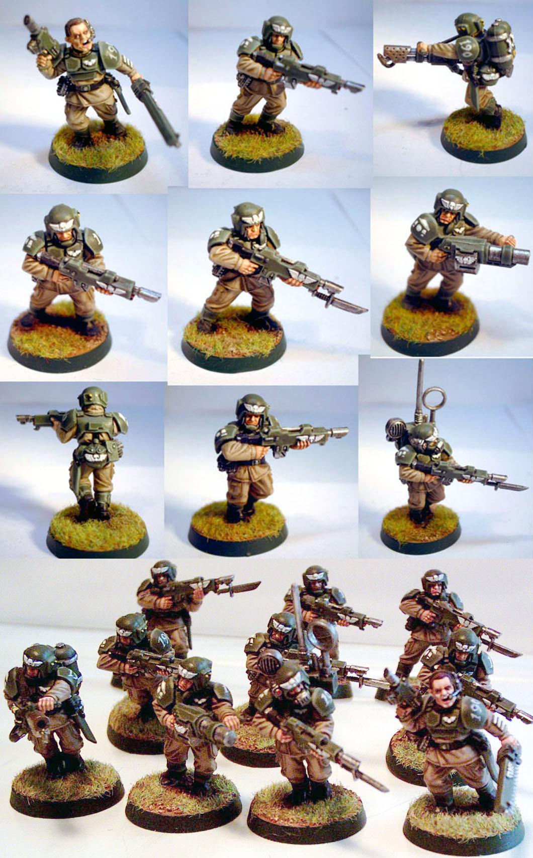 Commissar, Imperial Guard, Infantry Squad, Kasrkin, Lascannon