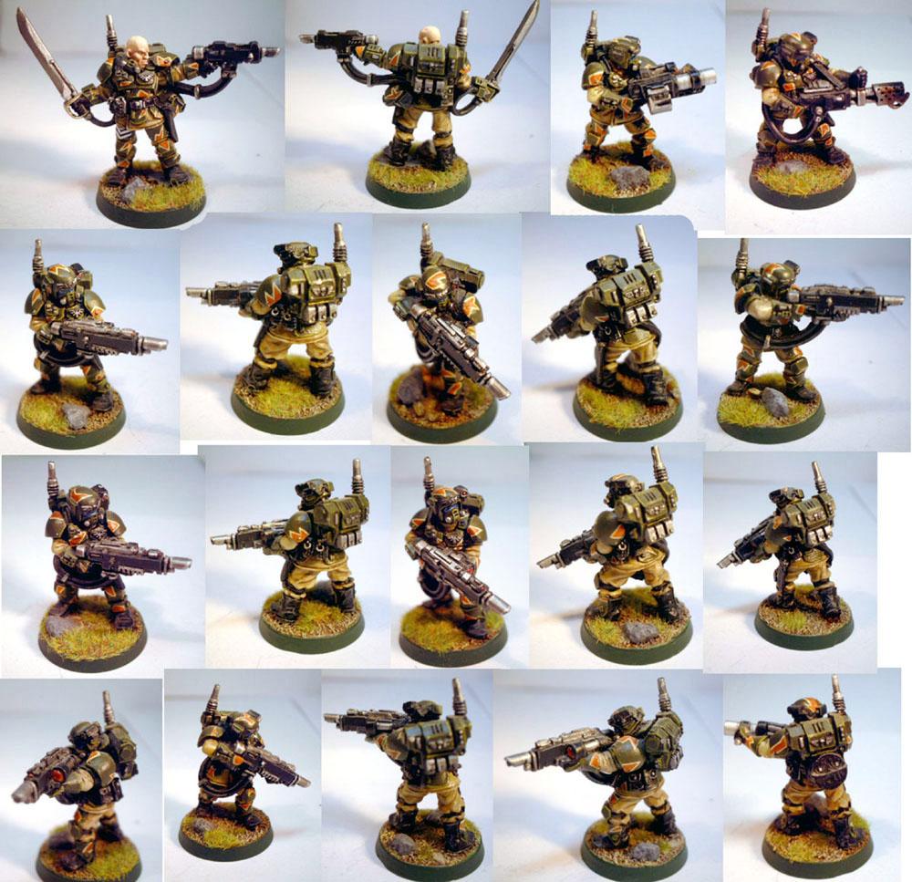 Astra Militarum, Flamer, Grenade Launcher, Imperial Guard, Infantry Squad, Kasrkin