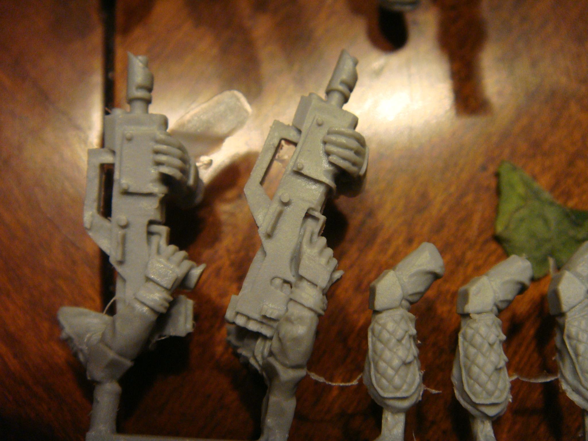 Lasguns molded to arms :(