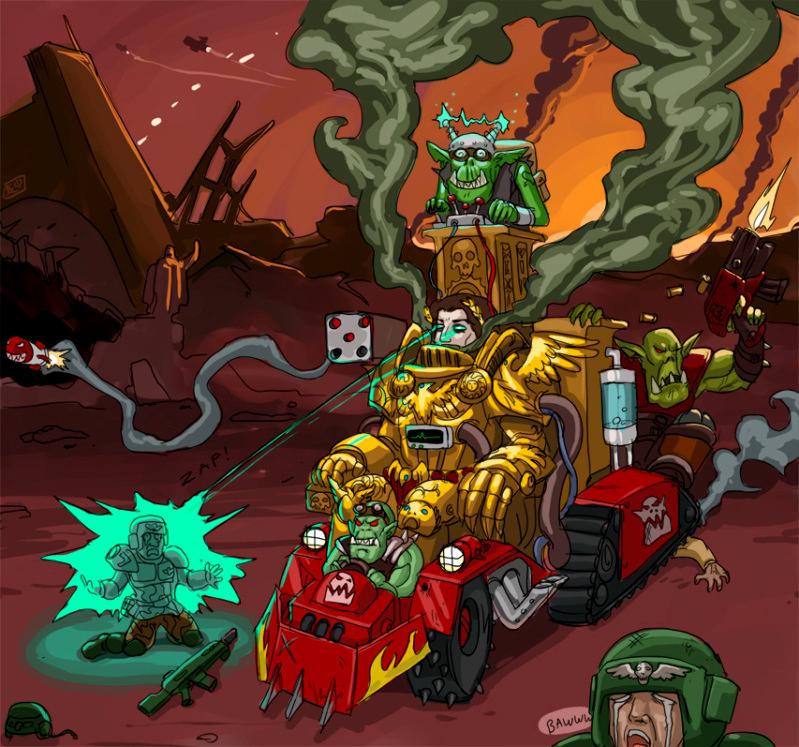 Emperor, Humor, Looted, Marine Abuse, Orks