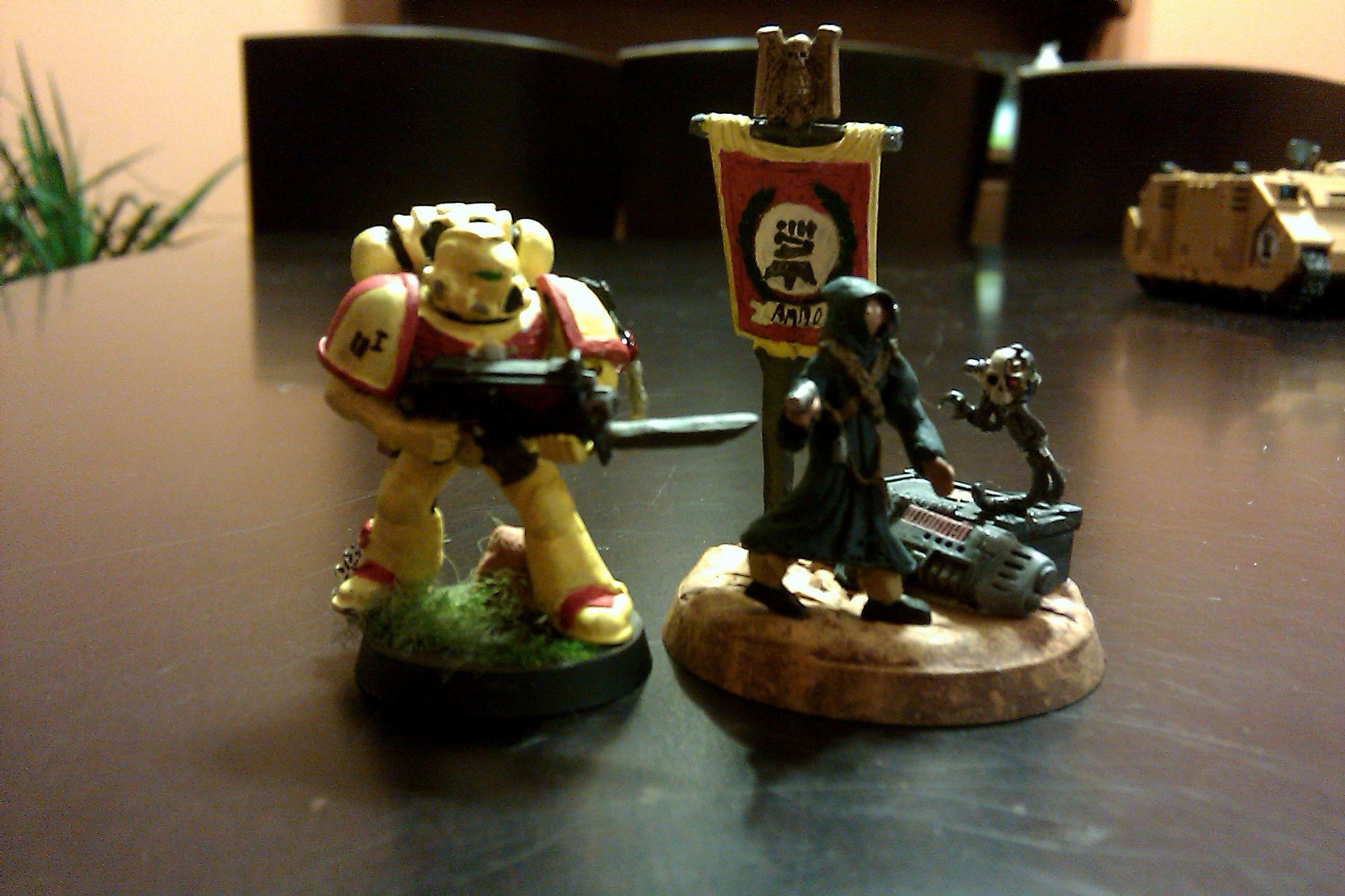 Imperial Fists, Objective Marker, Servo Skull, Space Marines