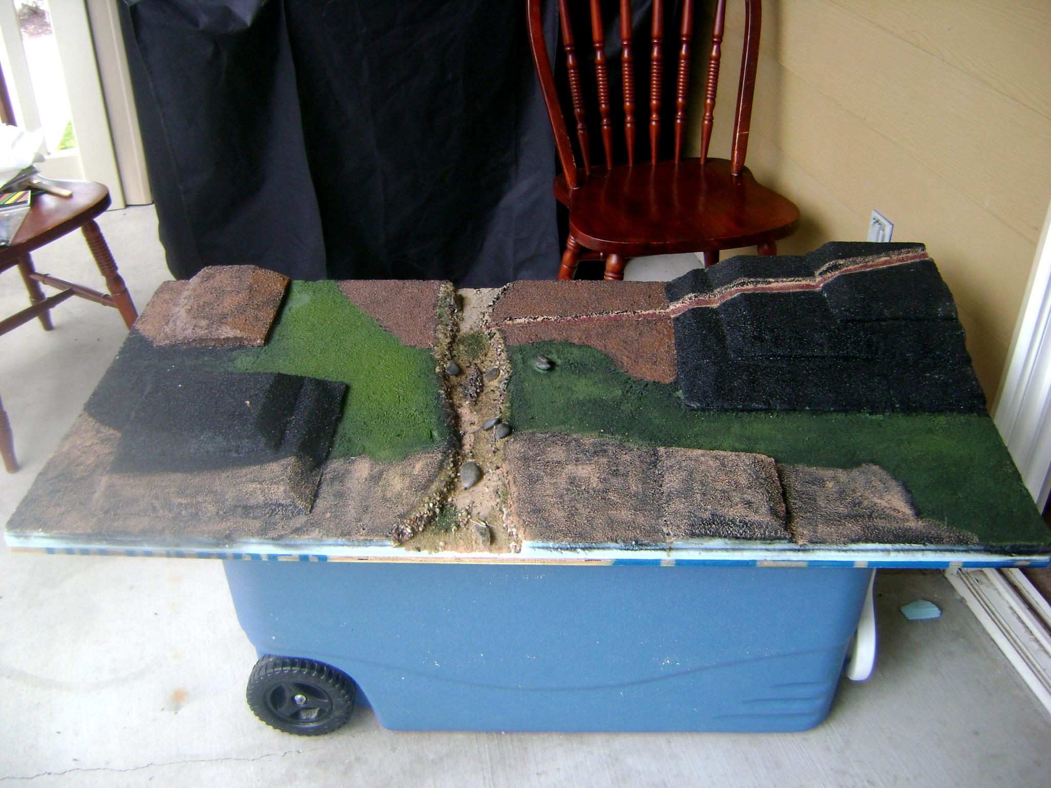 Homemade, Mountain, River, Terrain, Warhammer 40,000, Warhammer Fantasy