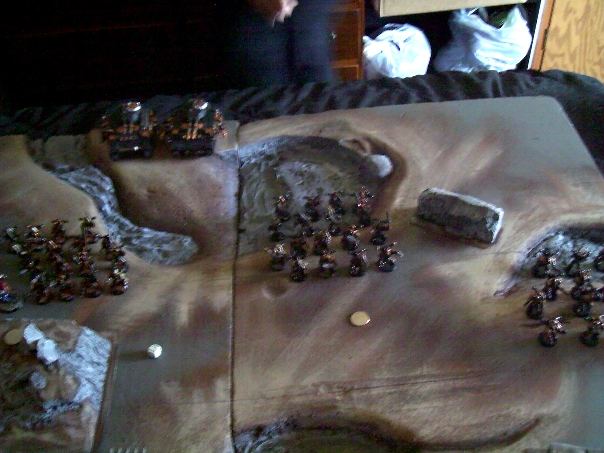 Battle, Report, Plague Marines vs Zerkers 2k Turn 1