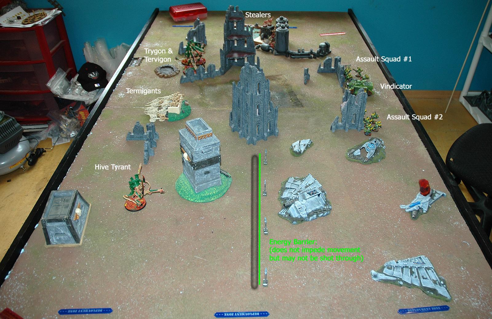 Battle Report, Mantis Warriors, Space Marines, Tyranids, Warhammer 40,000