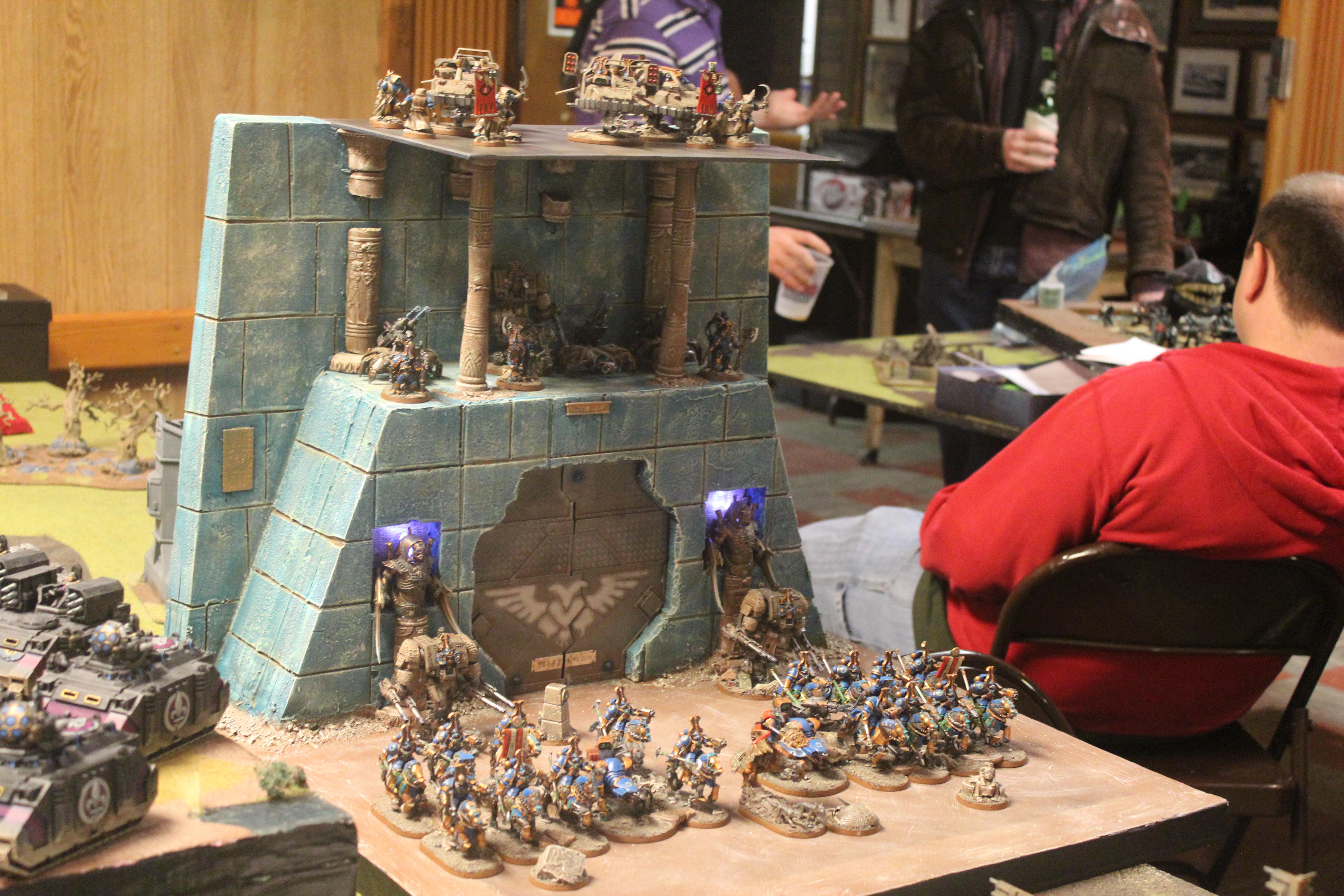 Colonial Gt 2012 40k Armies Pic 30 Daemon's Chaos bikers counts as Space Marines