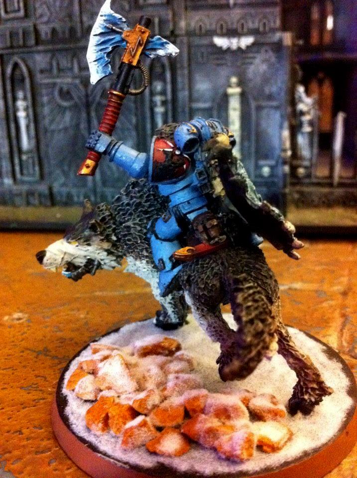 Fur, Snow, Space Marines, Space Wolves, Storm Shield, Thunderwolf, Warhammer 40,000