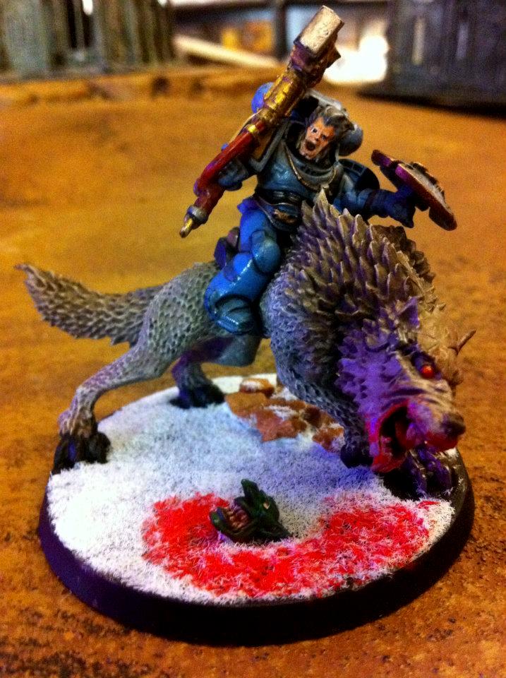 Fur, Snow, Space Marines, Space Wolves, Storm Shield, Thunderwolf, Warhammer 40,000