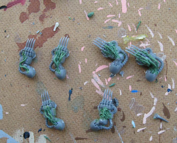 Assault Terminators, Chaos, Chaos Space Marines, Conversion, Night Lords, Work In Progress